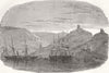 UKRAINE. Balaklava Harbour 1854 old antique vintage print picture