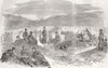 UKRAINE. Sevastopol-Gordons Attack w/ Lancaster Gun 1854 old antique print