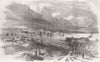 UKRAINE. Sevastopol, sketched from the Constantine 1854 old antique print