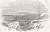 UKRAINE. Vale leading to Inkerman 1854 old antique vintage print picture