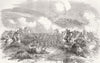 EGYPT. Charge of the Chasseurs d'Afrique 1854 old antique print picture