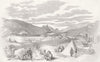 UKRAINE. Balaklava, The Scene of the Cavalry Charge 1854 old antique print