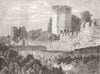 TURKEY. The Walls of Istanbul 1856 old antique vintage print picture
