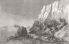 ITALY. Effects of Earthquake, Puzzuoli, near Napoli 1856 old antique print