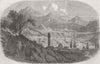 TURKEY. The City of Kars, in Asiatic Turkey 1854 old antique print picture