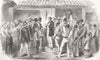 SRI LANKA. news of Fall of Sevastopol at Sri Lanka 1856 old antique print