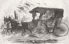 ITALY. Miss Nightingales Carriage at Seat of War 1856 old antique print