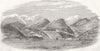 DISASTERS. Jouabs, Black Sea-Blockhouse of Fire 1854 old antique print picture