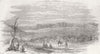 BULGARIA. Camp of English Light Division, at Varna 1854 old antique print