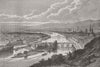 FRANCE. Rouen 1871 old antique vintage print picture