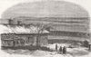 ROMANIA. Calafat, from the Pacha's residence, Vidin 1854 old antique print