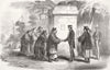 CHINA. Mr Council Parkes leaving Co-Hong Mandarins 1857 old antique print
