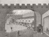 CHINA. Street within the City Walls, Canton 1857 old antique print picture