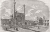 IRAN. Inner Court of the Grand Mosque at Isfahan 1857 old antique print