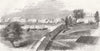 CHINA. Interior of the Anunghoy Bogue Forts 1857 old antique print picture