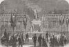 BELGIUM. TIR National-Place Des Martyrs, Brussels 1867 old antique print
