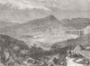 INDIA. The Bhore Ghat incline 1867 old antique vintage print picture