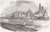 RUSSIA. The Kremlin, Moscow. General View 1856 old antique print picture