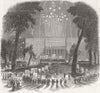 New York. Presidential election. Native mtg, Park 1845 old antique print