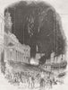 New York. Presidential election. Democratic mtg, Park 1845 old antique print