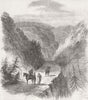 SOUTH AFRICA. Ecca Heights Pass, nr Grahamstown 1851 old antique print picture