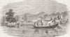 CHINA. Chinese Passage Boats, near Canton 1857 old antique print picture