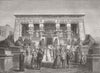 EGYPT. Paris Expo. Temple of Edfu, Park of Paris Expo 1867 old antique print