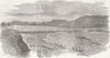 INDIA. The Jamsetjee Bund, Pune 1851 old antique vintage print picture