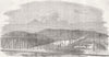 INDIA. The Jamsetjee Bund, Pune 1851 old antique vintage print picture