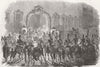 SPAIN. Narvaez leaving Madrid 1851 old antique vintage print picture