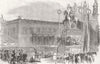 GERMANY. Frederick the Great Statue, Berlin 1851 old antique print picture