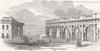 UKRAINE. Odessa-Colonnade of the New Exchange 1854 old antique print picture