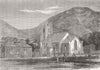 SEYCHELLES. St Paul's Church, Victoria, Mahe 1863 old antique print picture