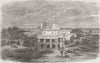 PAKISTAN. Government House, Lahore, Punjab 1869 old antique print picture