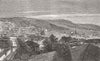 BULGARIA. Razgrad & Turkish Camp 1877 old antique vintage print picture