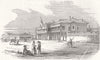 UKRAINE. Yevpatoria-French Head-Quarters 1854 old antique print picture