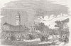 BULGARIA. The Market-Place, Silistra 1854 old antique vintage print picture