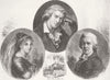 GERMANY. Friedrich Schiller portrait 1885 old antique vintage print picture