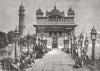 INDIA. The Golden Temple of Amritsar 1875 antique vintage print picture