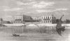 EGYPT. Prince of Wales at Palace of Ghezireh, Cairo 1875 old antique print