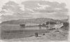 EGYPT. Suez 1862 old antique vintage print picture
