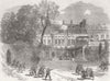 FRANCE. Paris Commune. The British Embassy at Paris 1871 old antique print