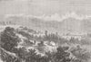 INDIA. The New Hill Station of Ranikhet 1875 old antique vintage print picture