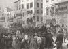 ITALY. The Procession on its way to the Pantheon 1878 old antique print