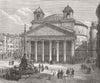 ITALY. The Pantheon, Rome(Roma) 1878 old antique vintage print picture