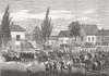 SOUTH AFRICA. 9th Xhosa War. Oudtshoorn Cavalry 1878 old antique print picture