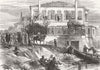 TURKEY. House, Yeşilköy, Peace Treaty signed 1878 old antique print picture
