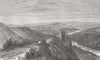 SOUTH AFRICA. King Williams Town nr Aqueduct 1878 old antique print picture