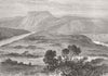 SOUTH AFRICA. Kei River, & Monis Kop, From North 1878 old antique print