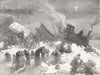 TURKEY. Accident, Edirne & Istanbul Railway 1878 old antique print picture